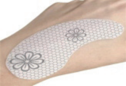 Composite printed gel eye patch