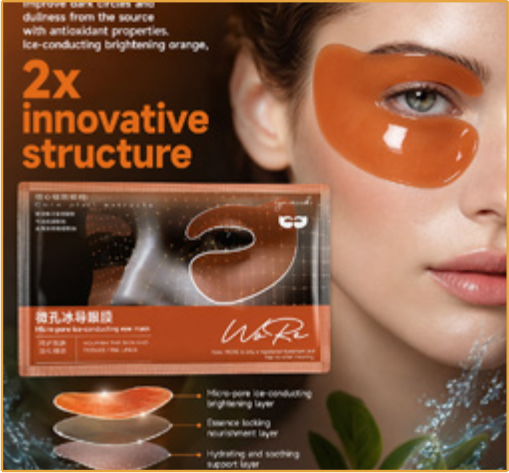 Microporous cooling conductive eye mask