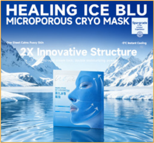 Microporous cooling conductive cream mask